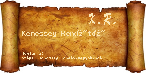 Kenessey Renátó névjegykártya